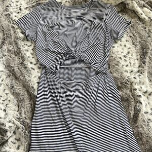 Forever 21 cut out skater‎ mini dress sz S
